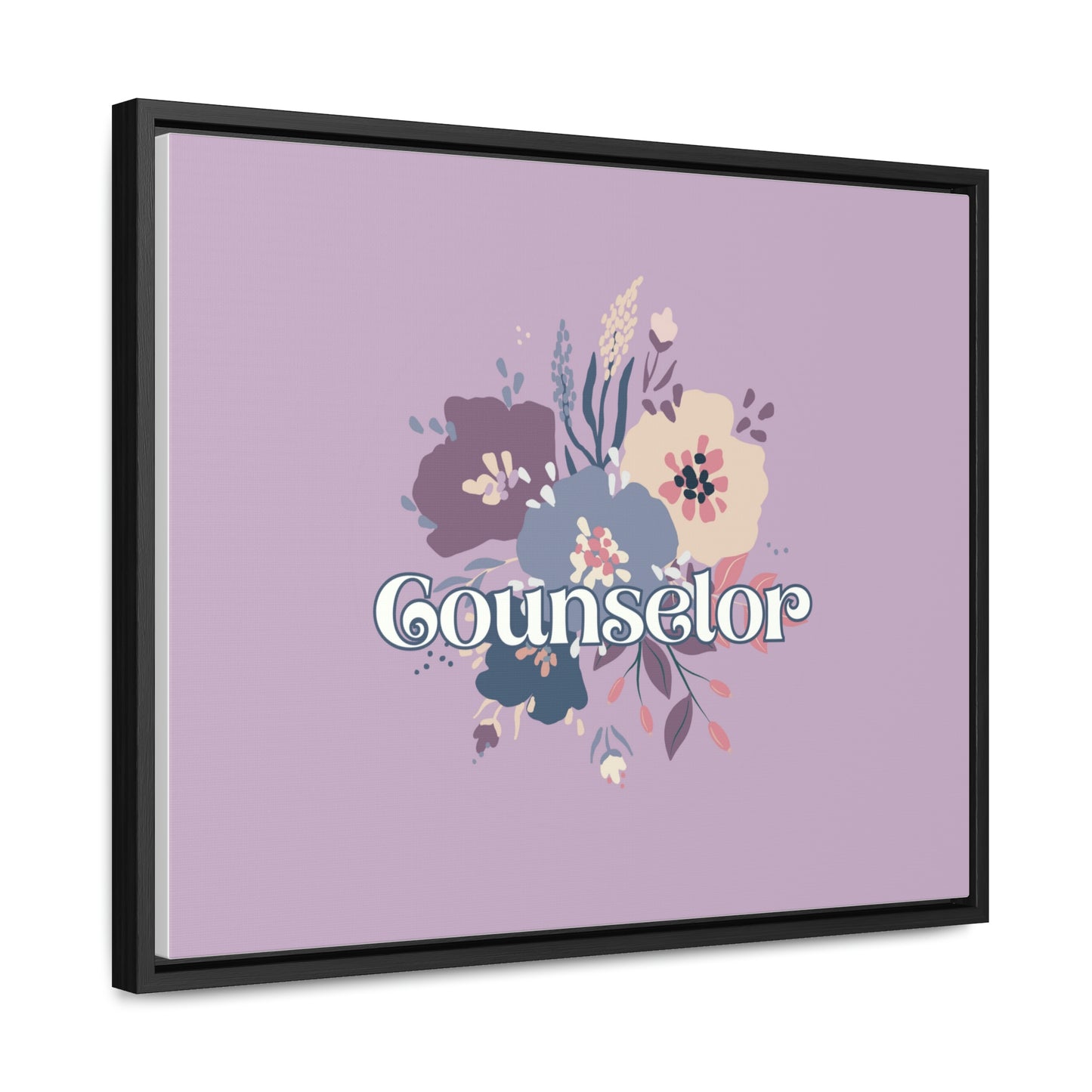 Floral Counselor Framed Canvas (20 x 16 in)