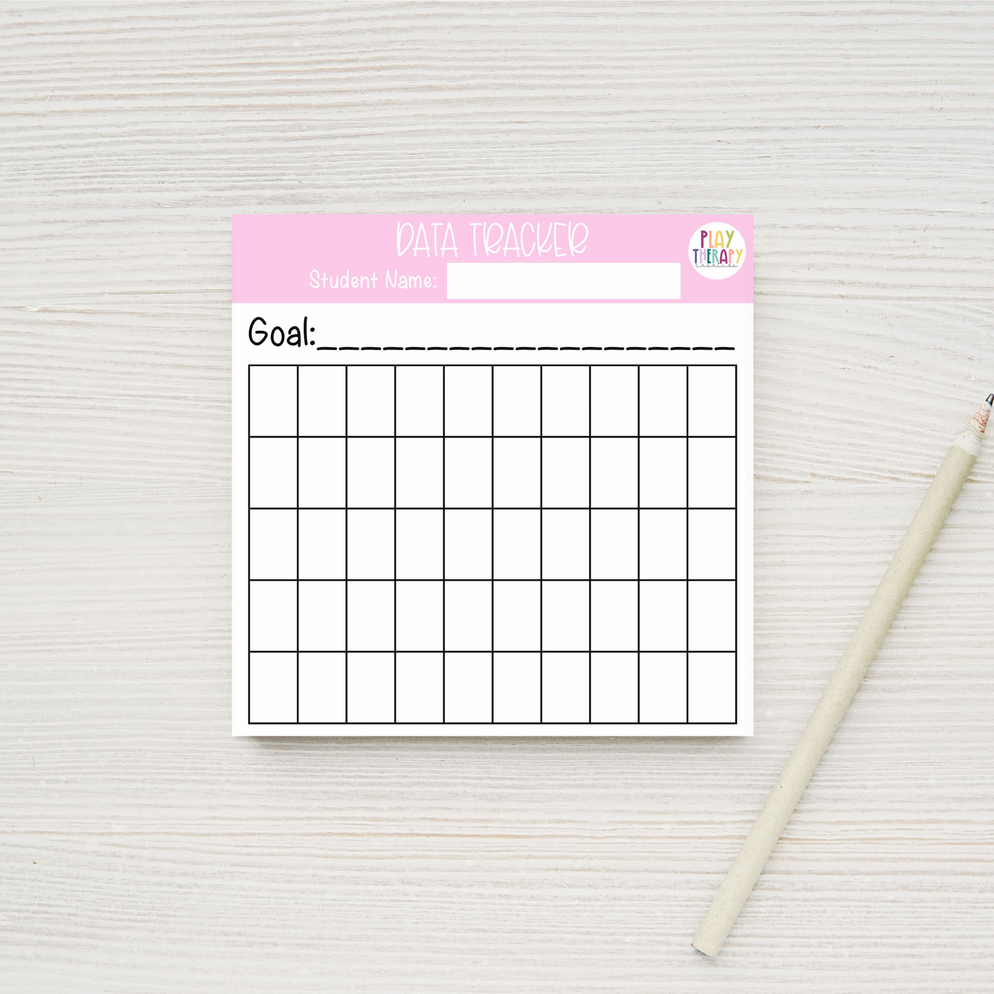 Data Tracker Sticky Notes (Pink)
