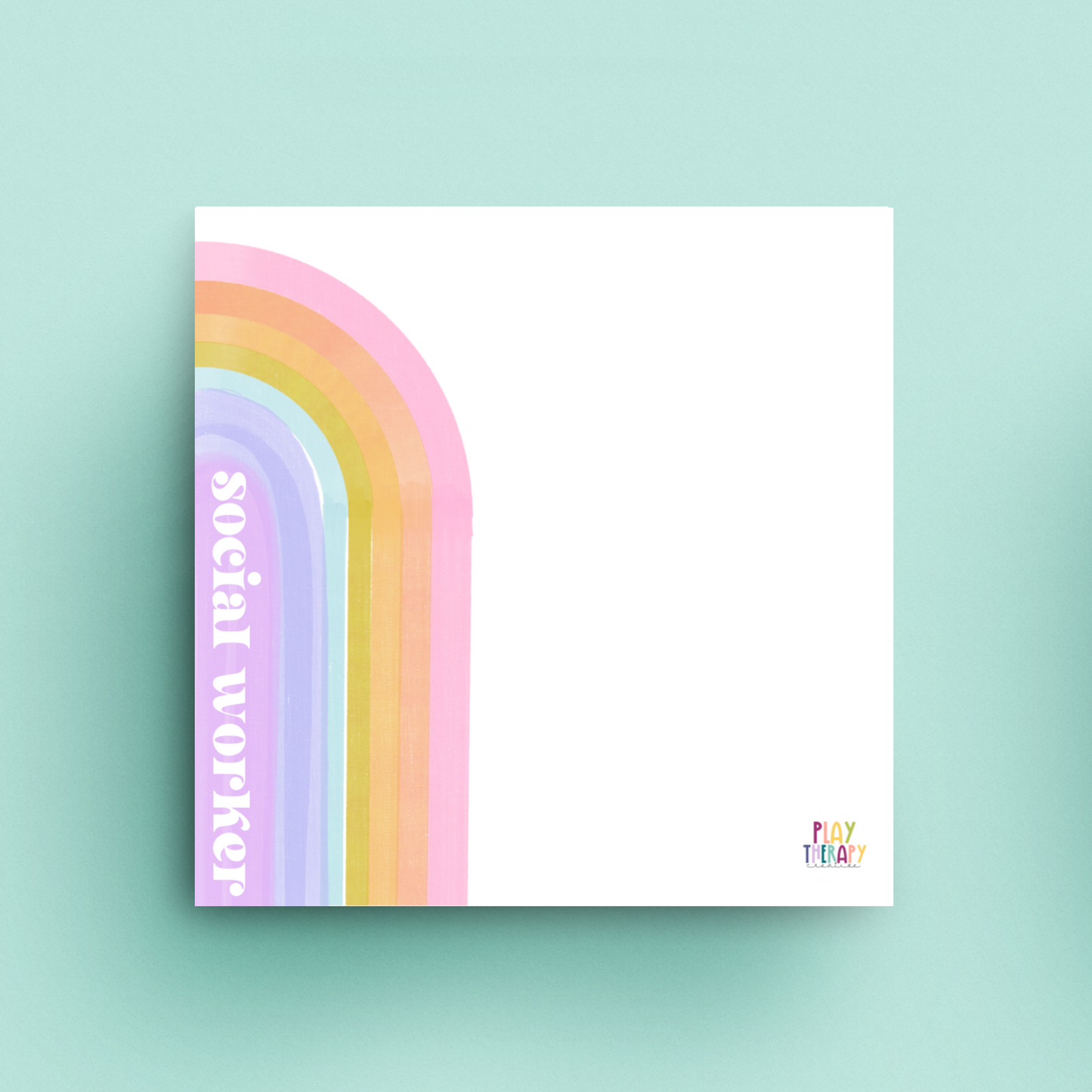 Social Worker Bright Rainbow Sticky Notes