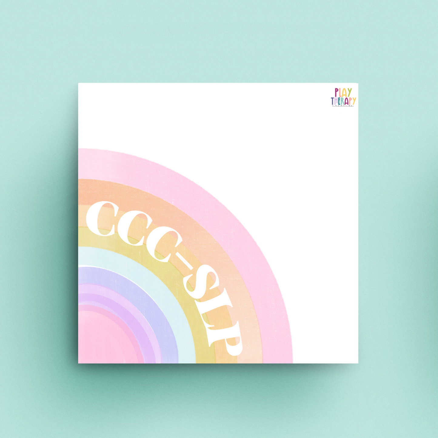 CCC-SLP Bright Rainbow Sticky Notes