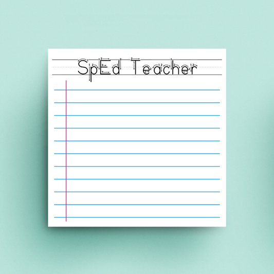 SpEd Teacher School Days Sticky Notes