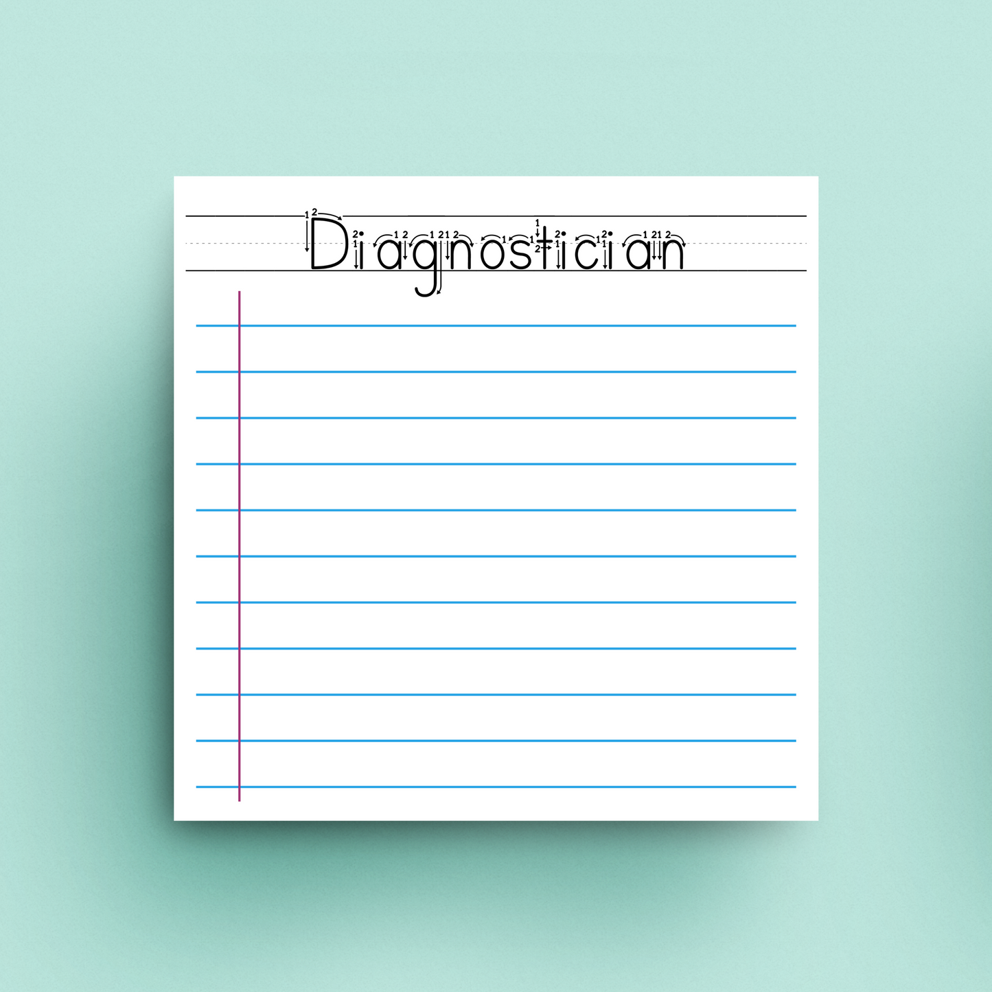 Diagnostician School Days Sticky Notes