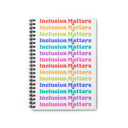 Rainbow Inclusion Matters Notebook