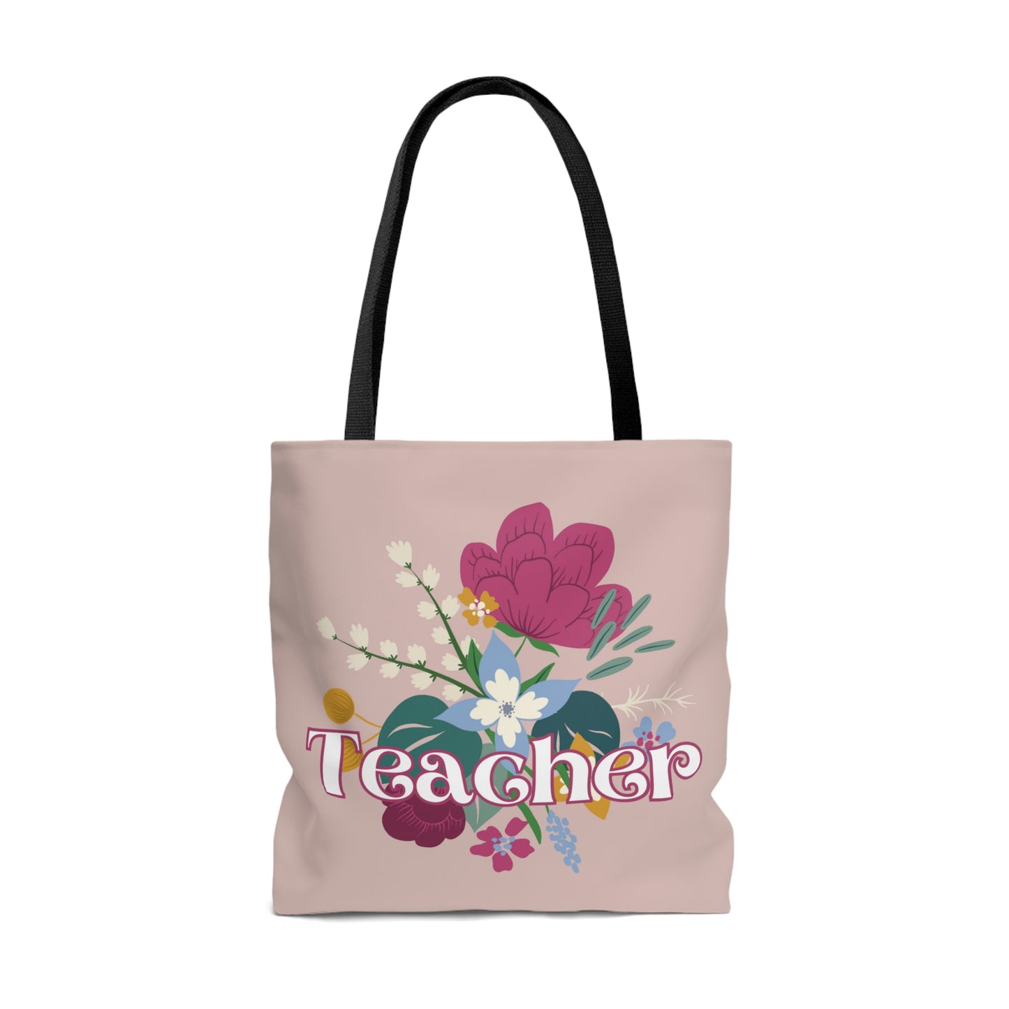 Teacher Floral Tote