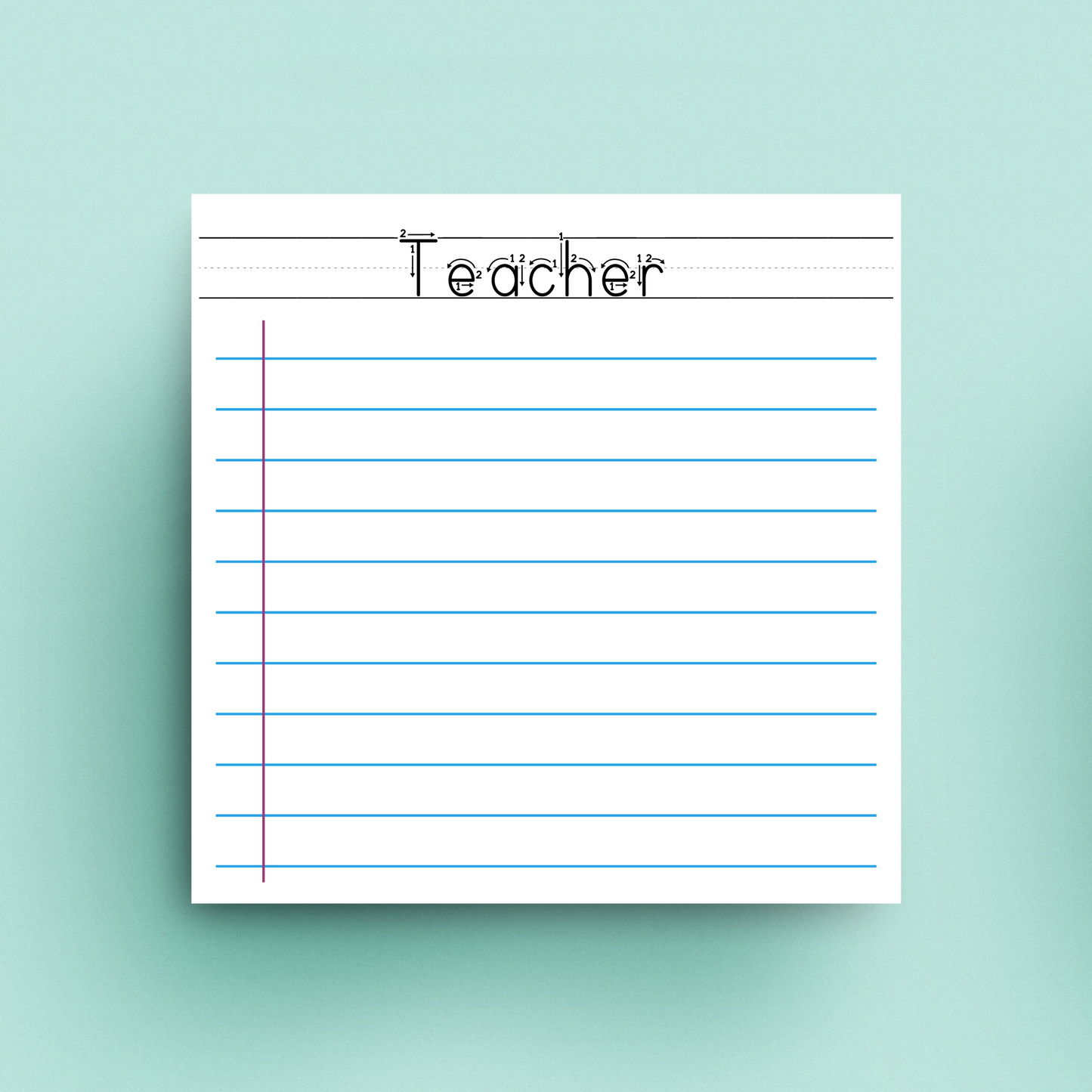Teacher School Days Sticky Notes