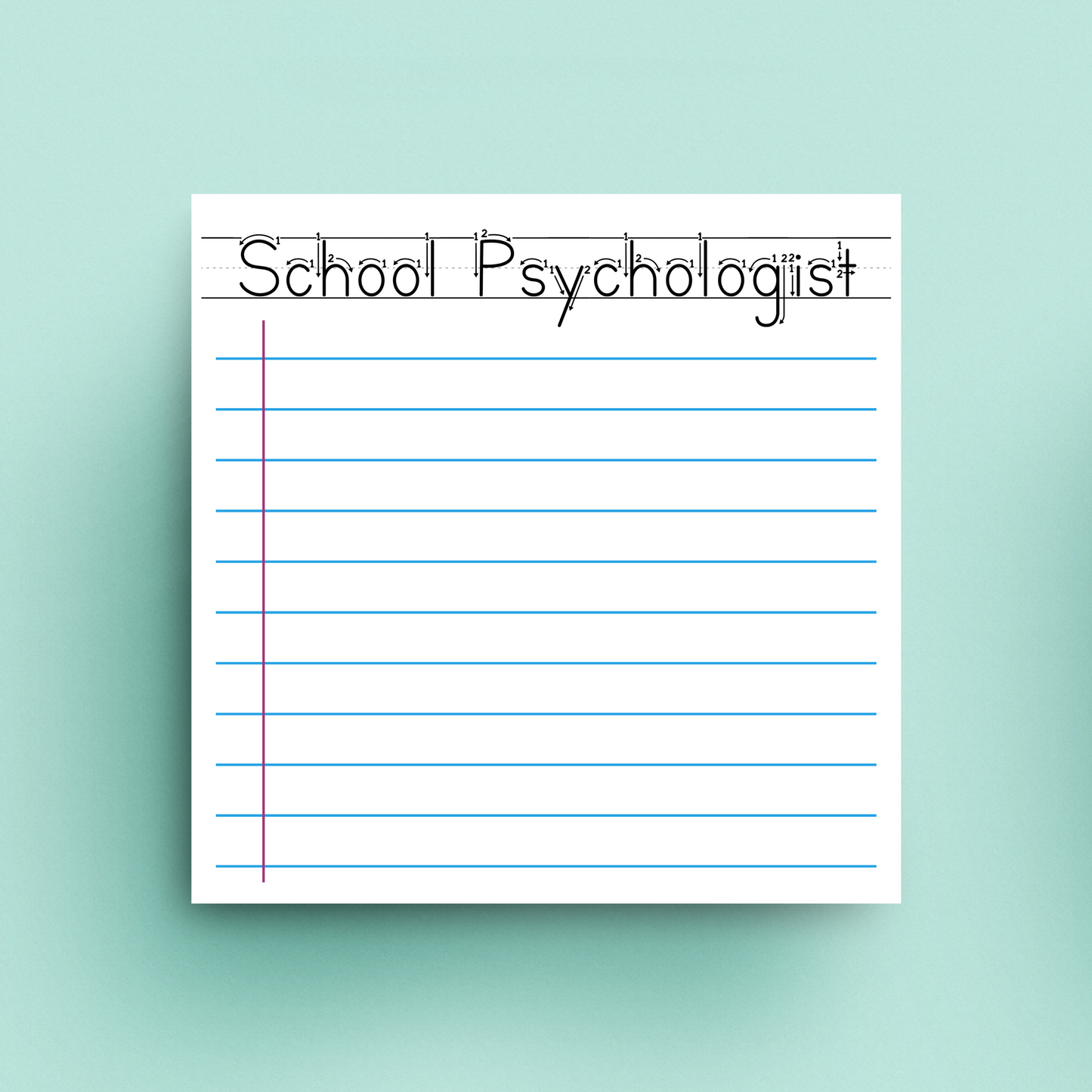 School Psychologist School Days Sticky Notes