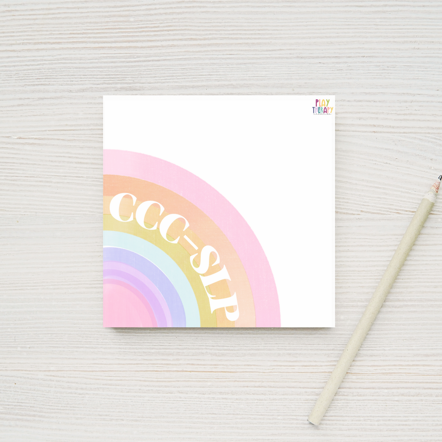 CCC-SLP Bright Rainbow Sticky Notes