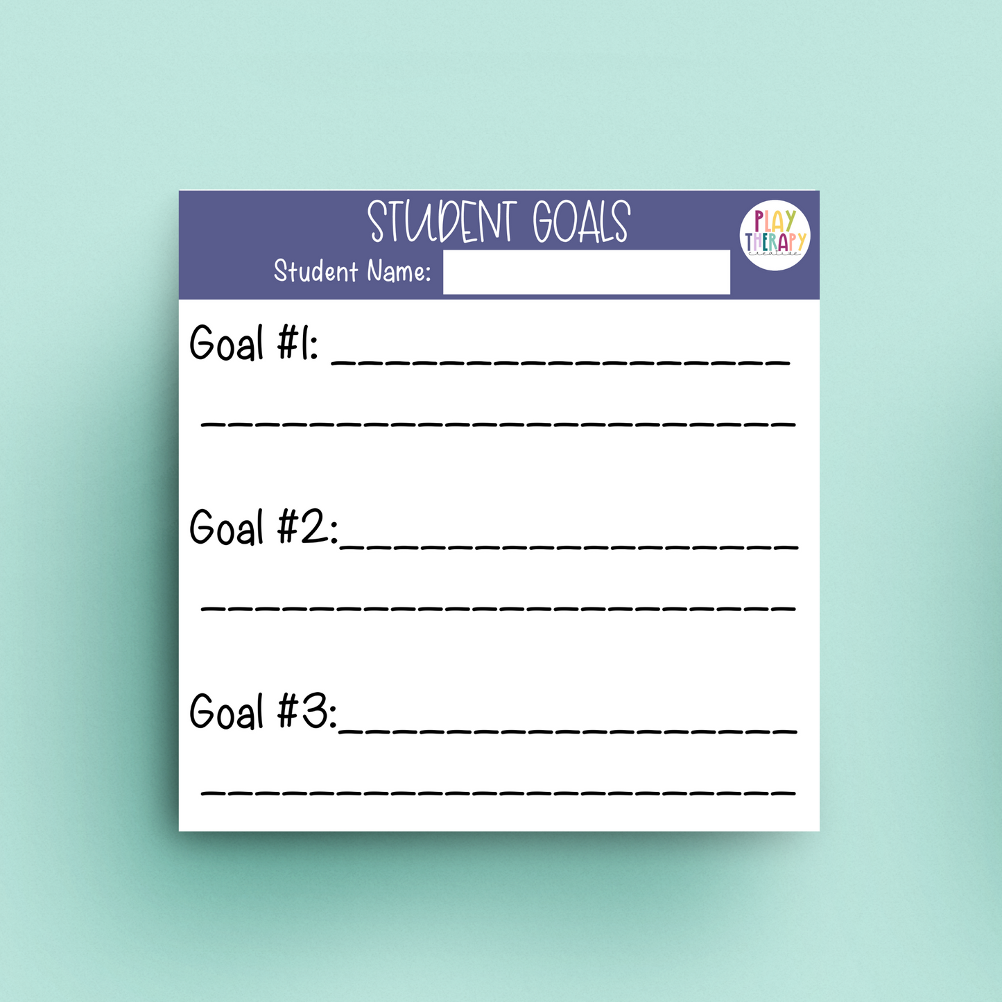 Student Goals Sticky Notes