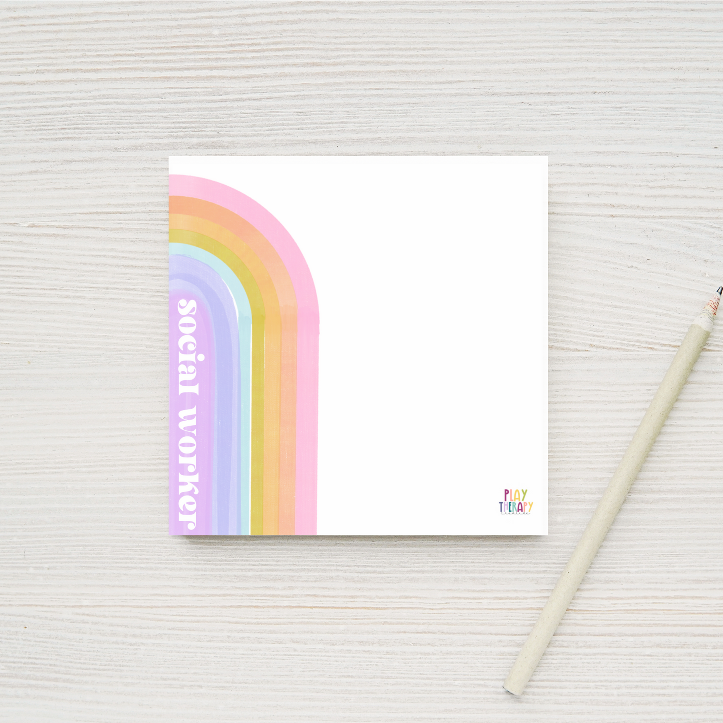 Social Worker Bright Rainbow Sticky Notes