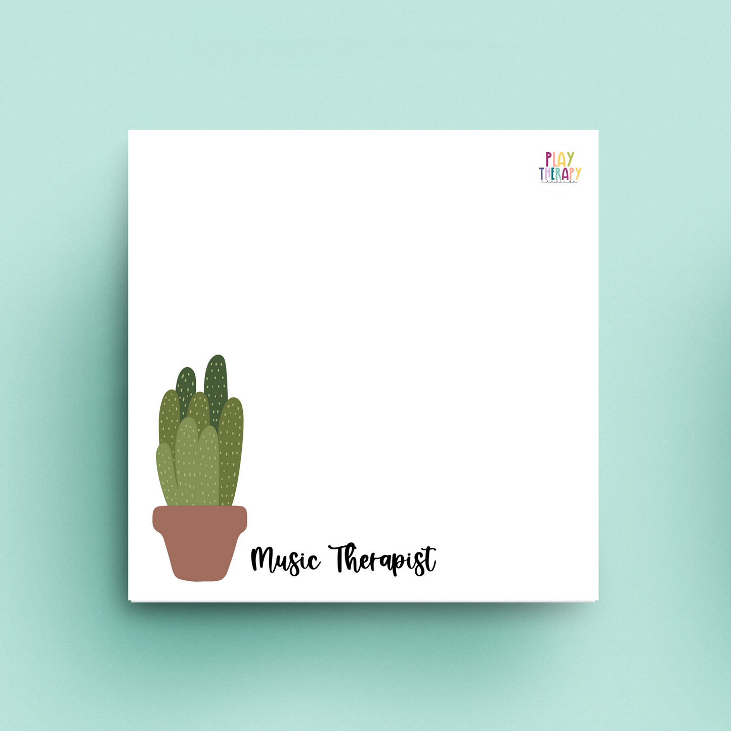 Music Therapist Potted Plant Sticky Notes