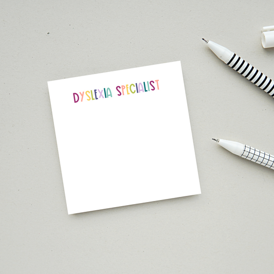 Dyslexia Specialist Sticky Notes