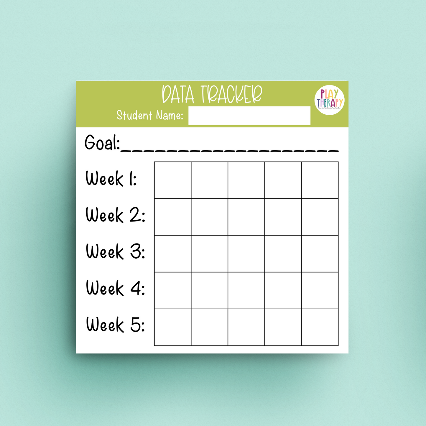 Data Tracker Sticky Notes (Green)