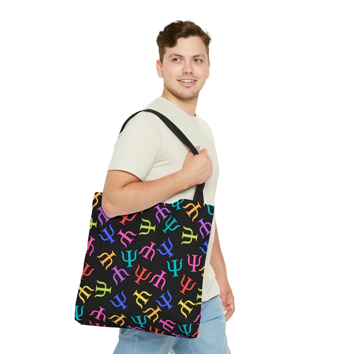 Rainbow Psych Symbol Tote