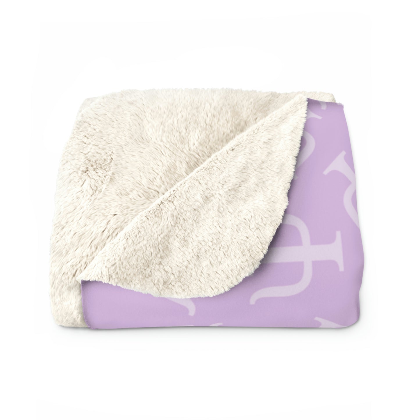 Lavender Psych Symbol Sherpa Blanket