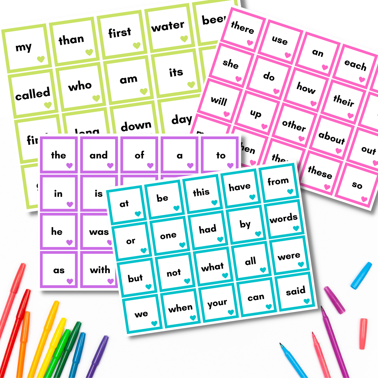 Sight Word Flash Cards Fry’s First 1000 Sight Words