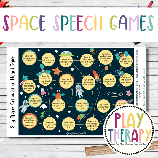 Space Themed Board Games for Speech & Language Therapy