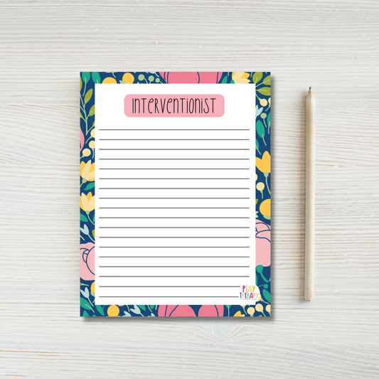 Floral Interventionist Notepad