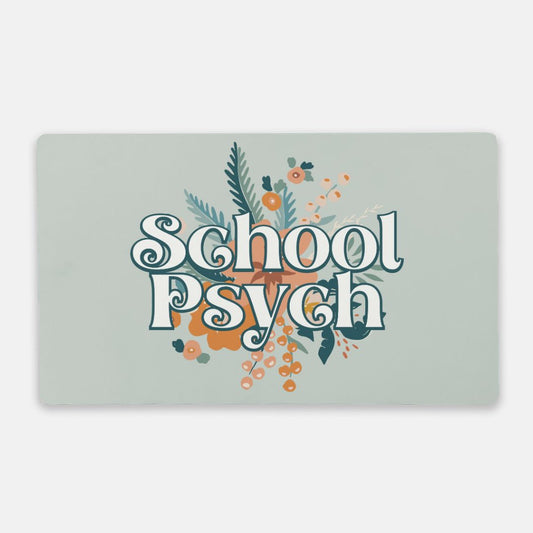 School Psych Desk Mat (24 x 14)