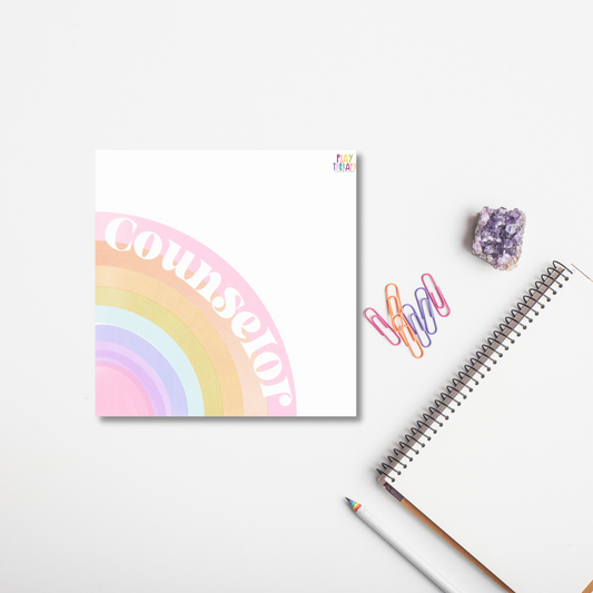 Counselor Bright Rainbow Sticky Notes