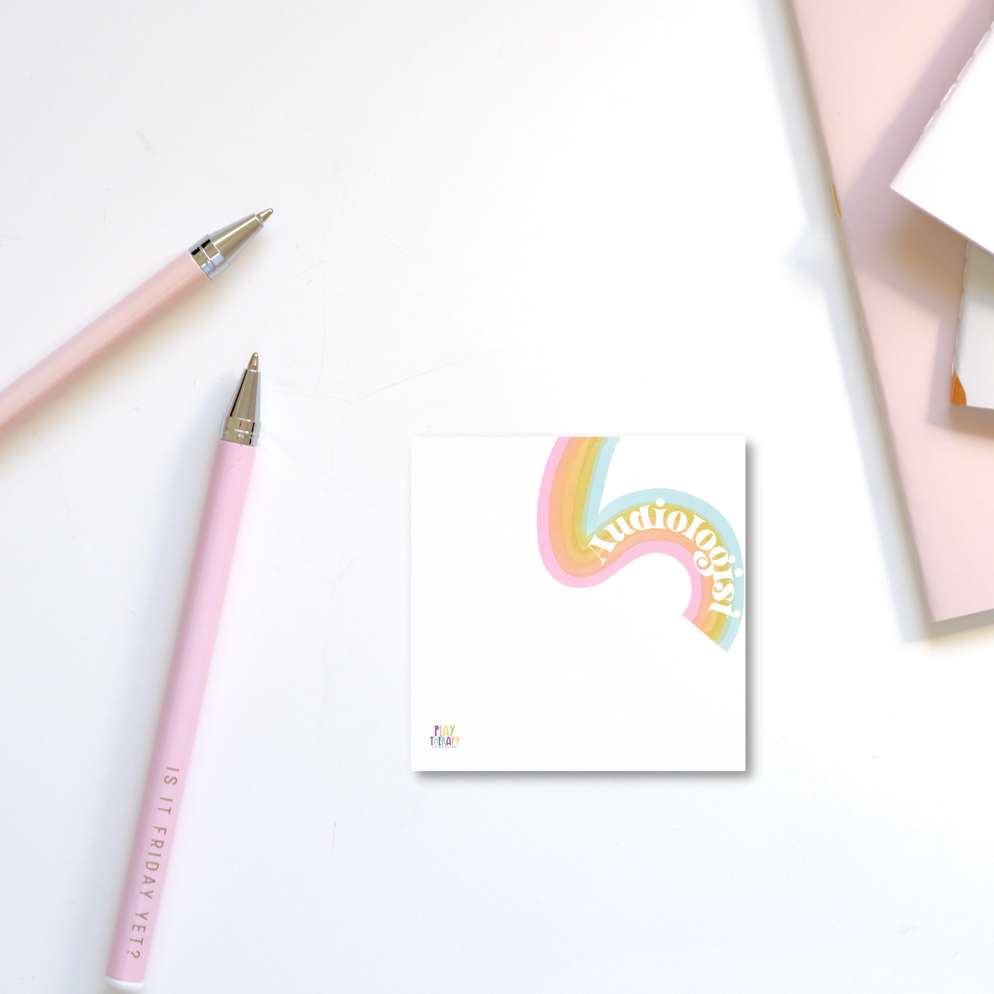 Audiologist Bright Rainbow Sticky Notes