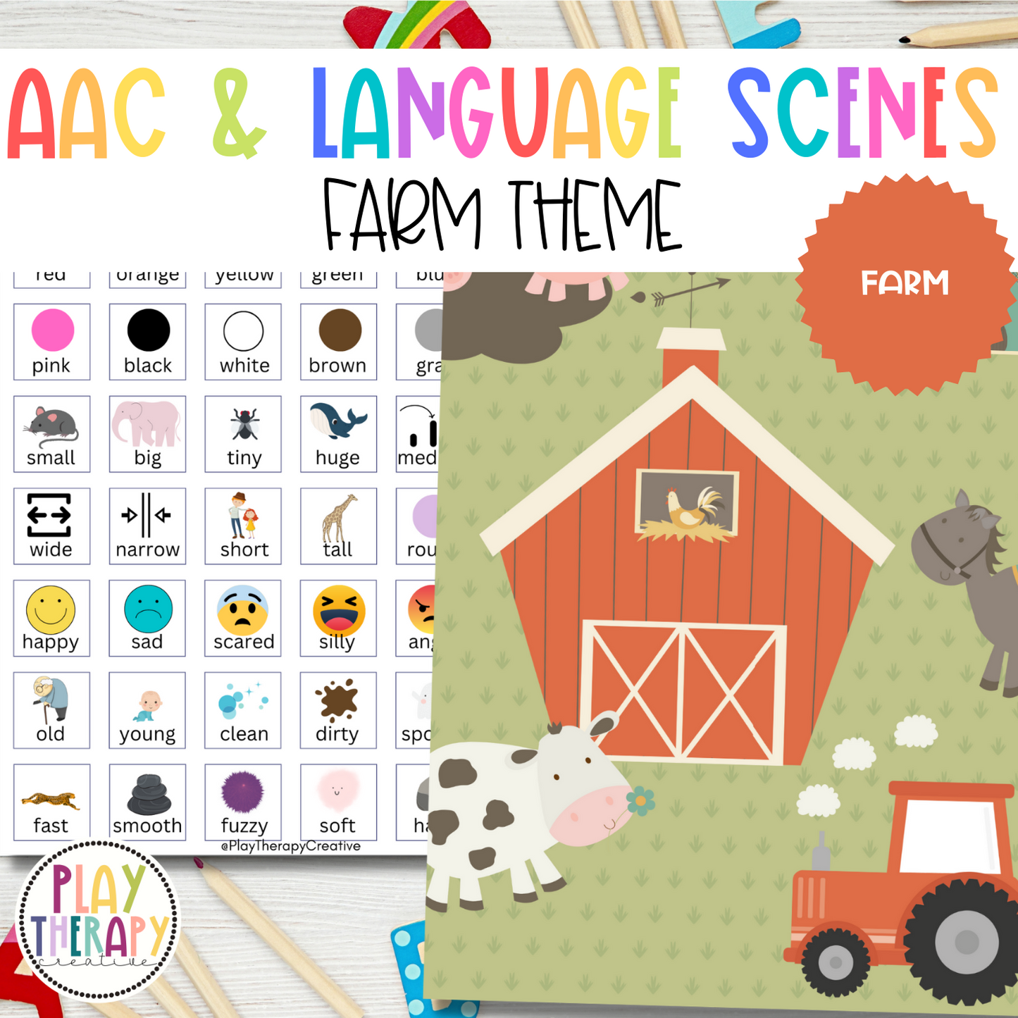 Farm AAC Play Scene