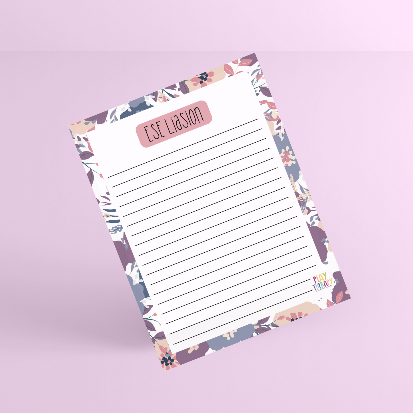Floral ESE Liaison Notepad