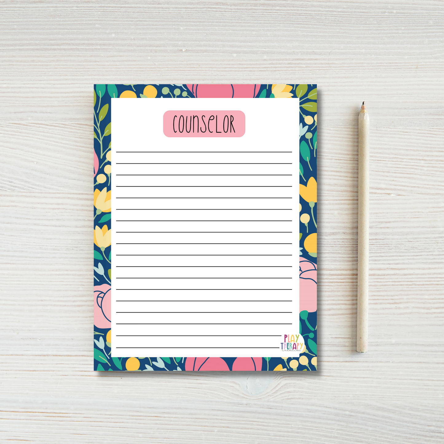 Floral Counselor Notepad