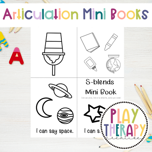 Articulation Mini Books for Preschool Kinder Speech Therapy Sound Practice