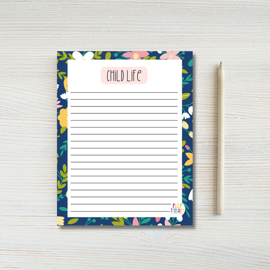 Floral Child Life Notepad