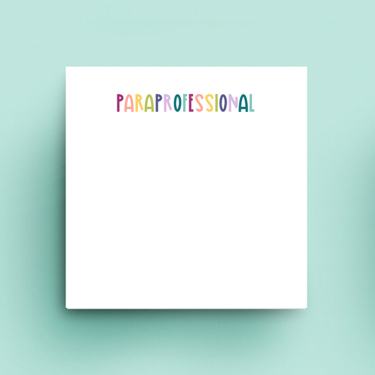 Paraprofessional Sticky Notes