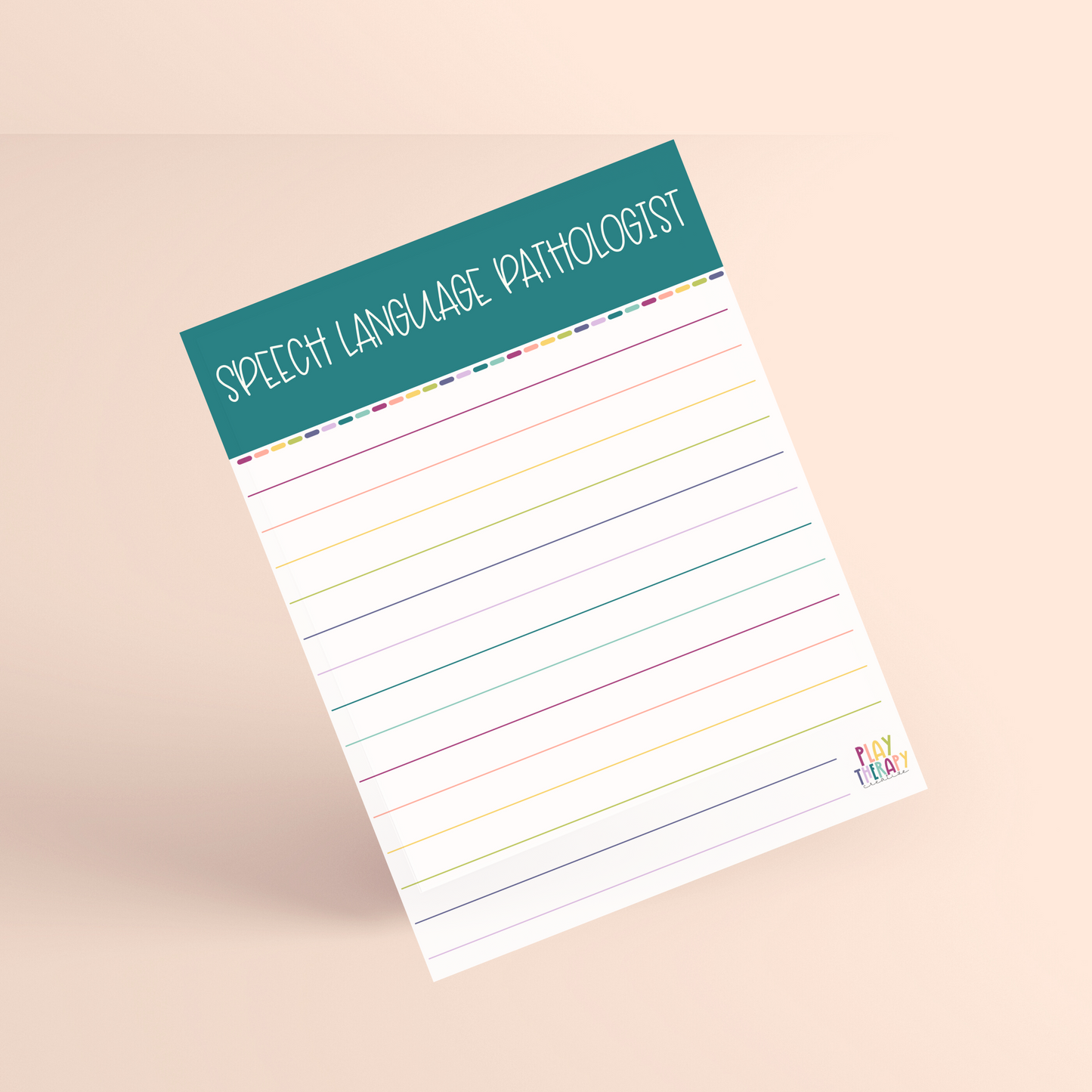SLP Rainbow Notepad – Play Therapy Creative