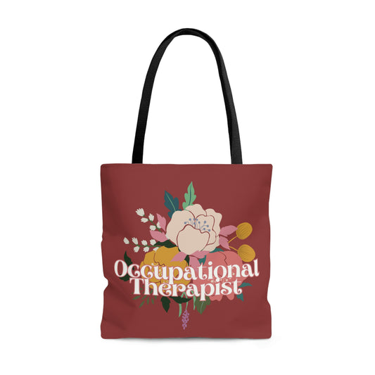 Occupational Therapist Floral Tote
