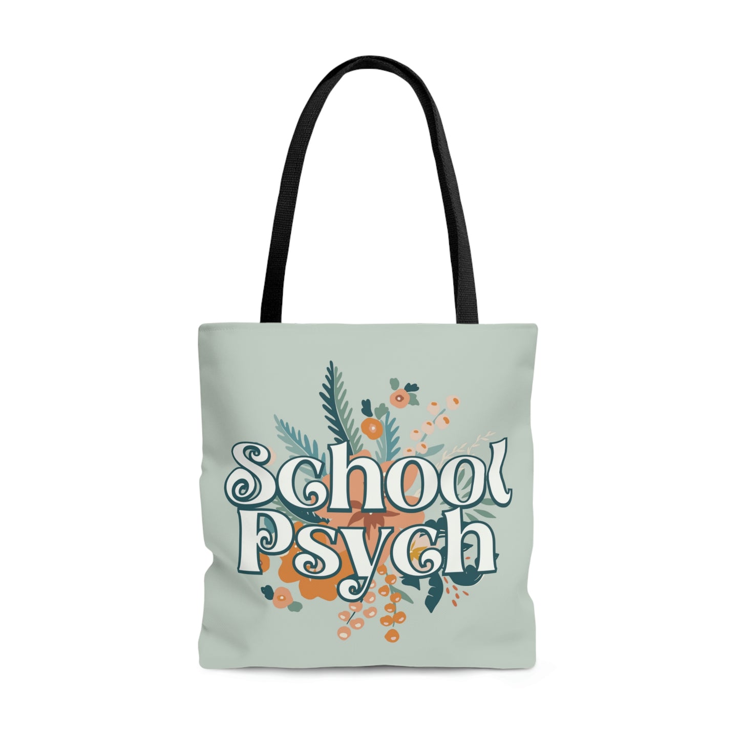 School Psych Floral Tote