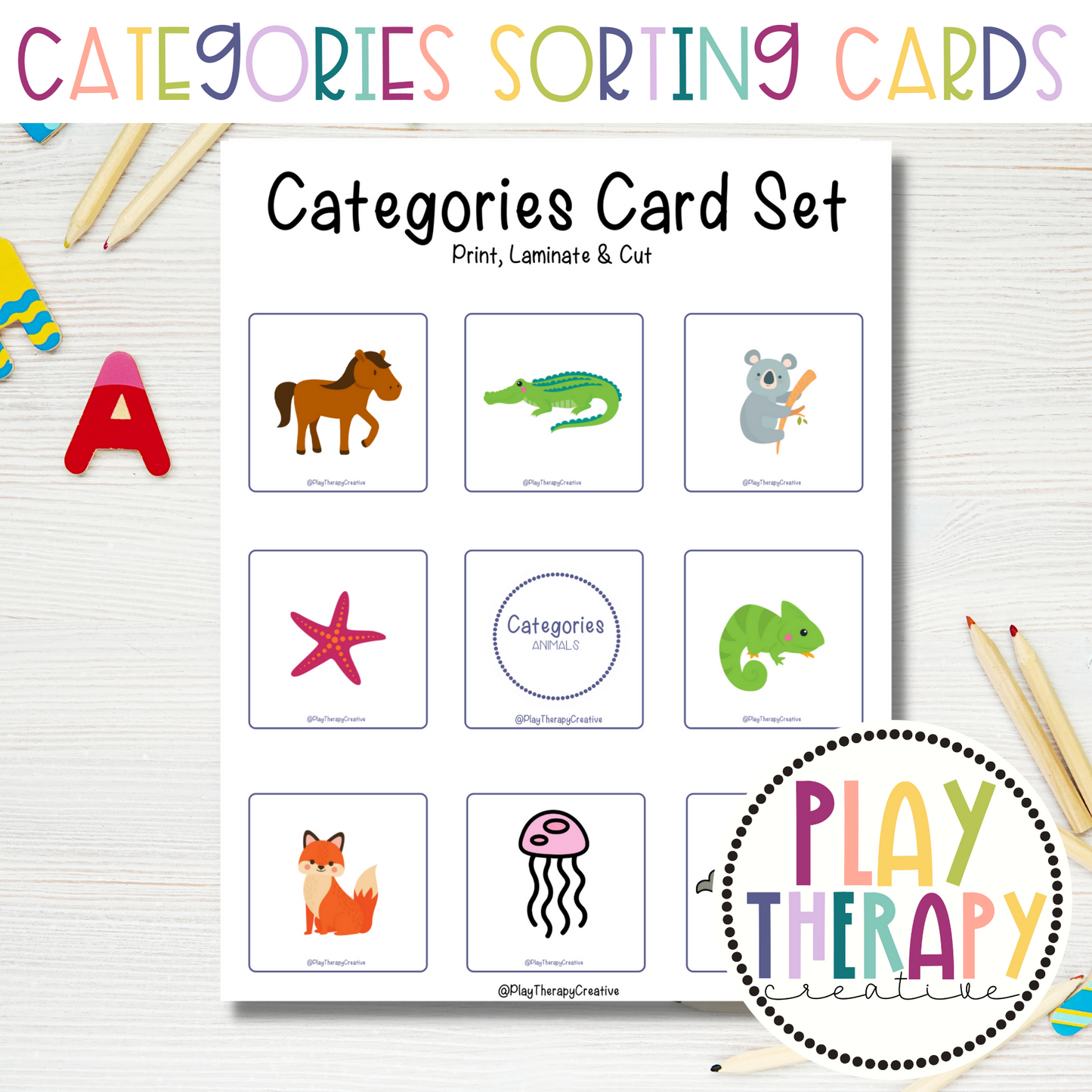 Categories Card Sets for Speech & Language Therapy
