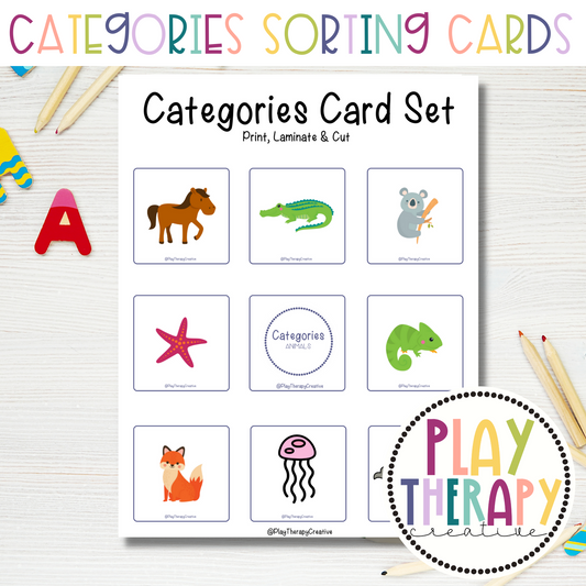 Categories Card Sets for Speech & Language Therapy