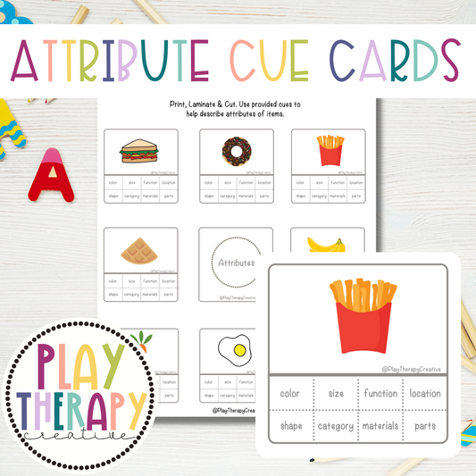 Attributes Cue Card Sets for Speech & Language Therapy