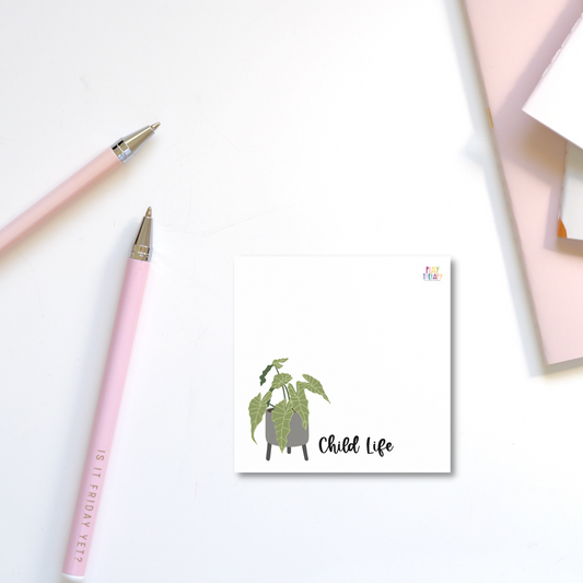 Child Life Potted Plant Sticky Notes