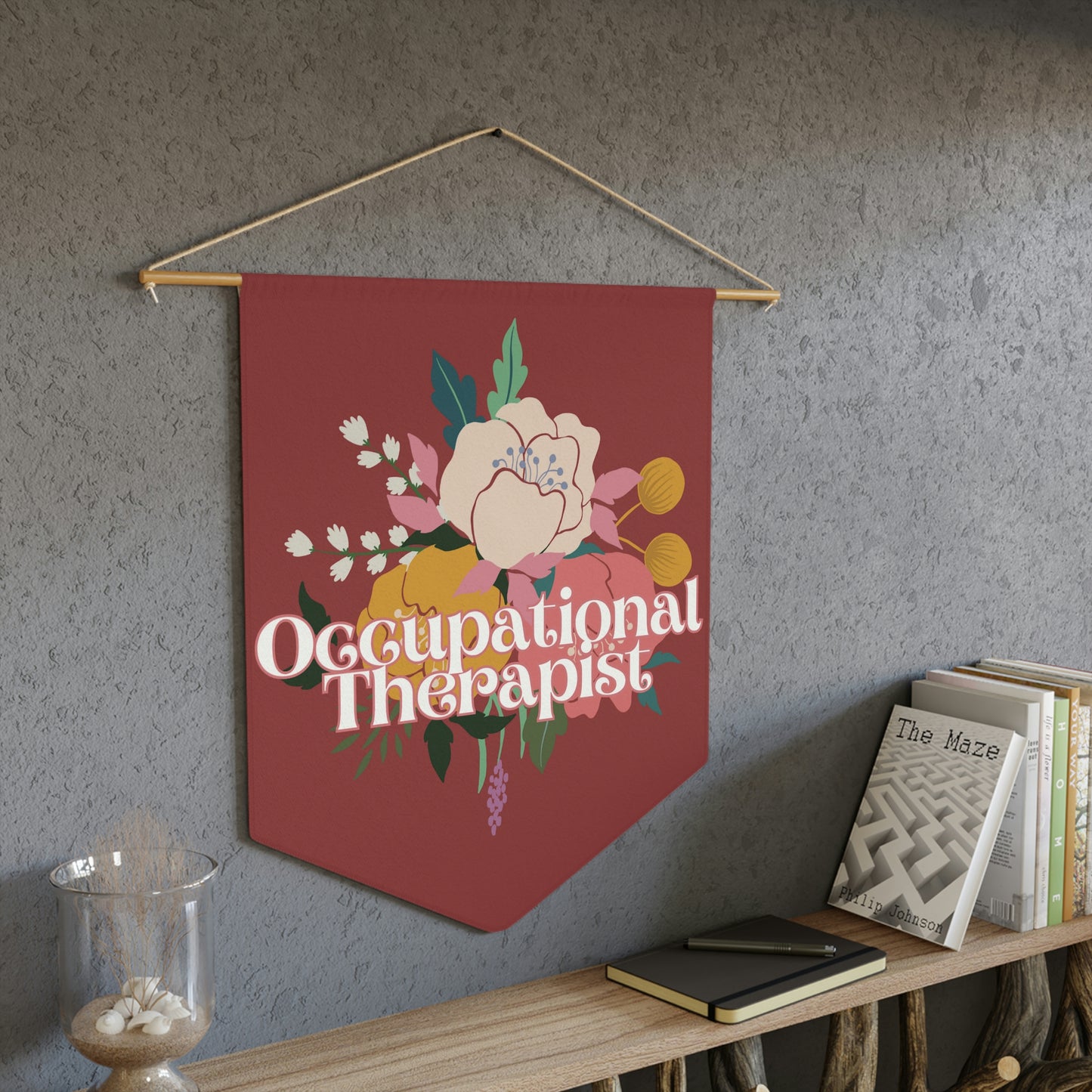Floral OT Pennant (18 x 21 in)