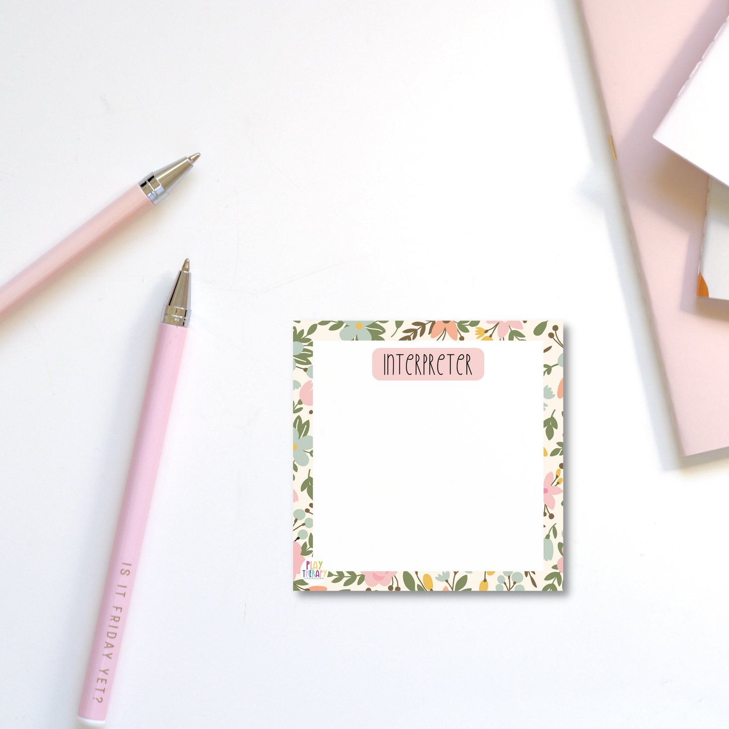 Floral Interpreter Sticky Notes