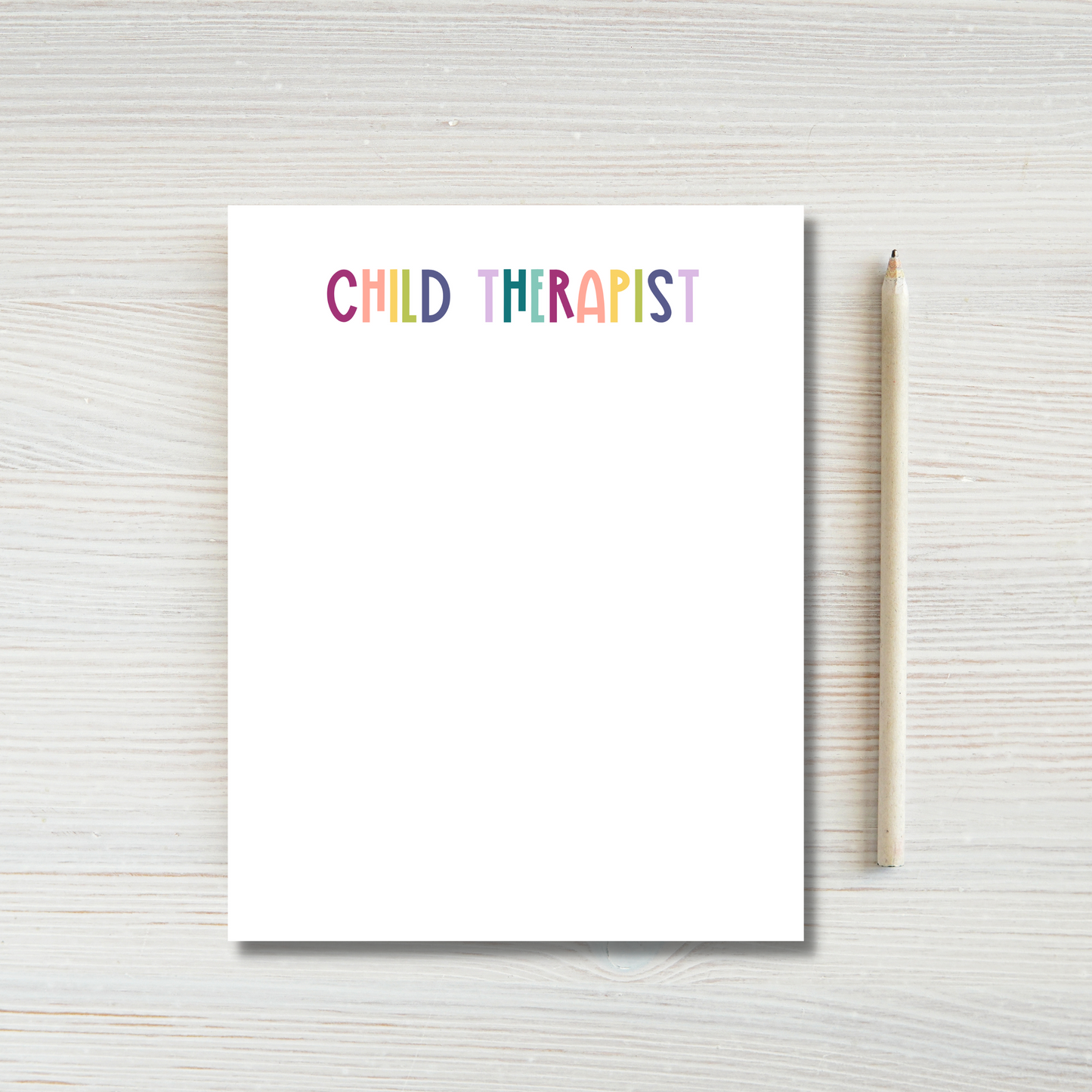 Child Therapist Notepad