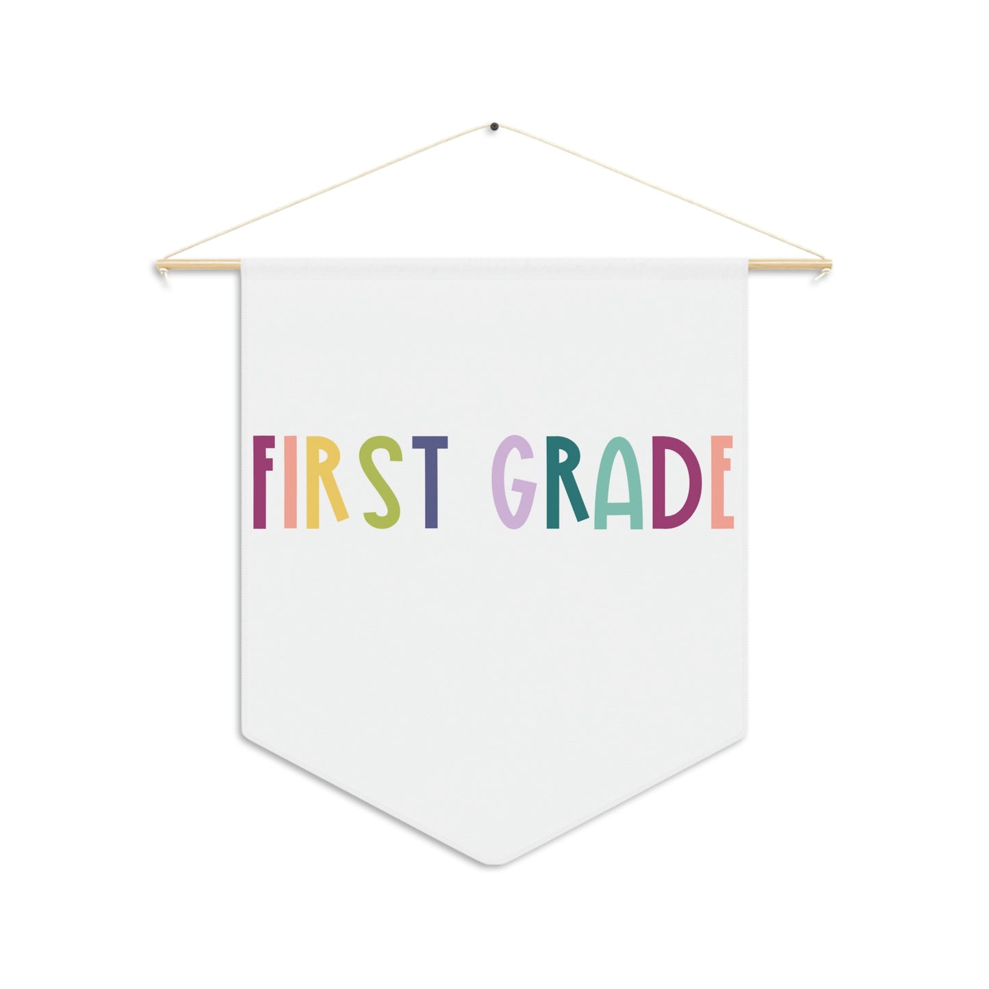 Custom Rainbow Grade Level Pennant (18 x 21 in)