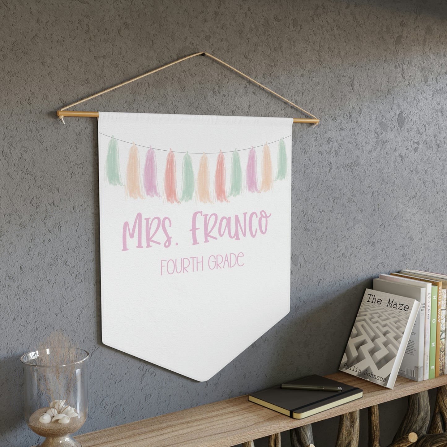 Custom Tassel Pennant (18 x 21 in)