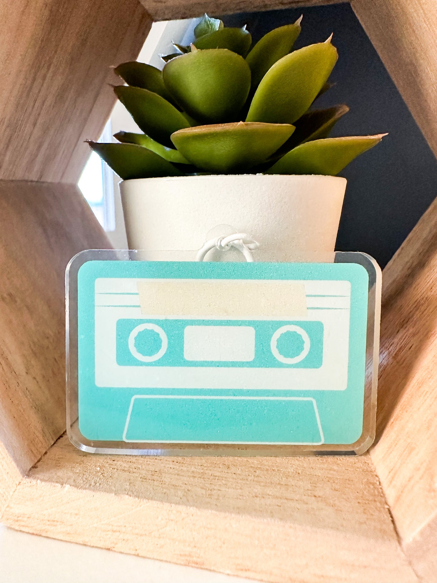 Mint Mini Cassette Keychain