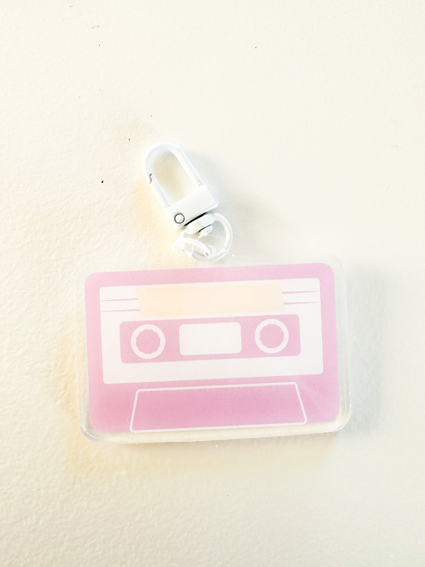 Lavender Mini Cassette Keychain