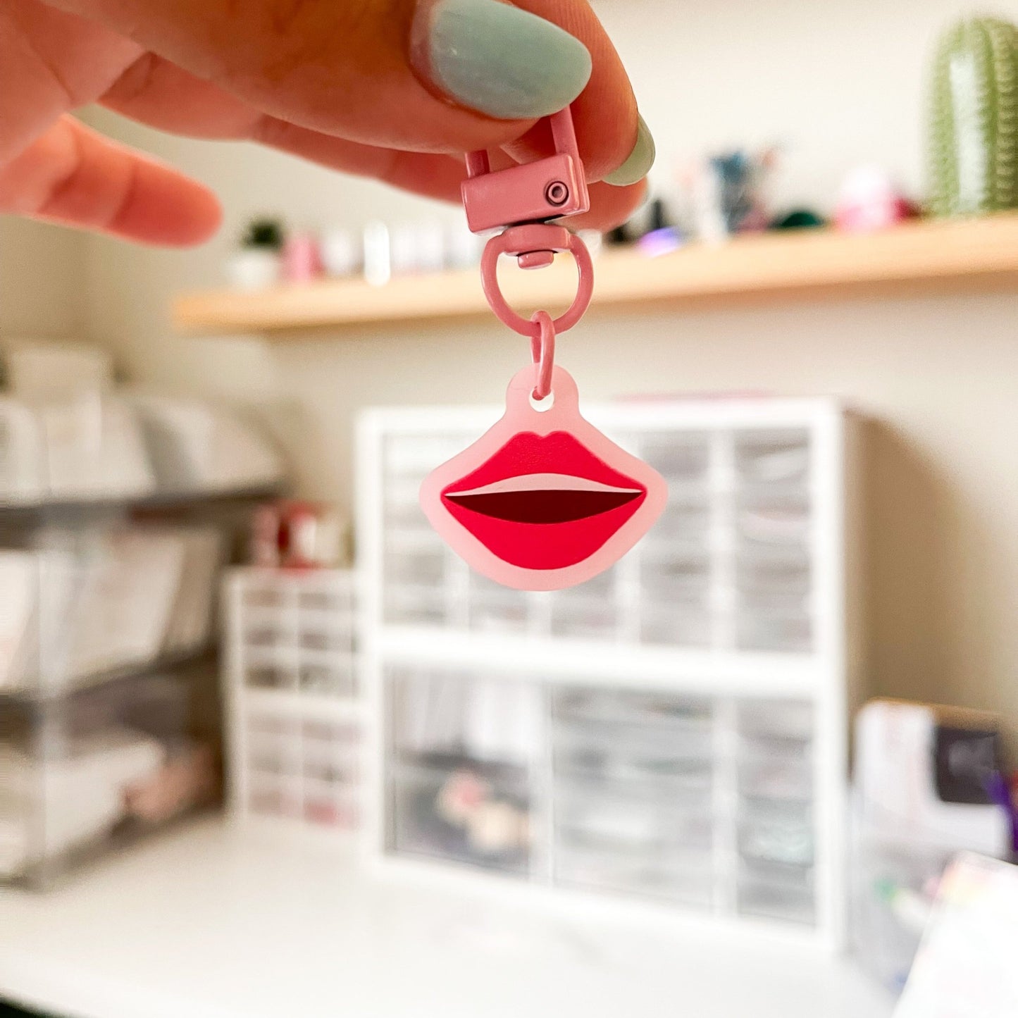 Lips Badge Charm