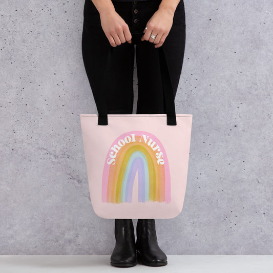 Bright Rainbow School Nurse Tote