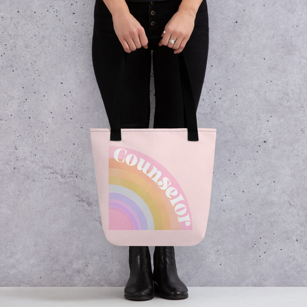 Bright Rainbow Counselor Tote