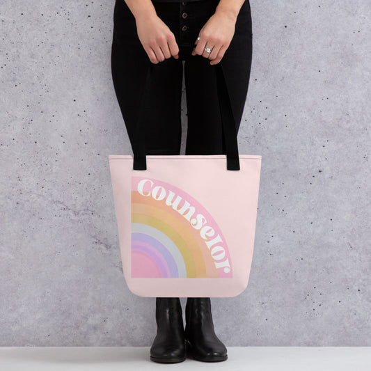 Bright Rainbow Counselor Tote