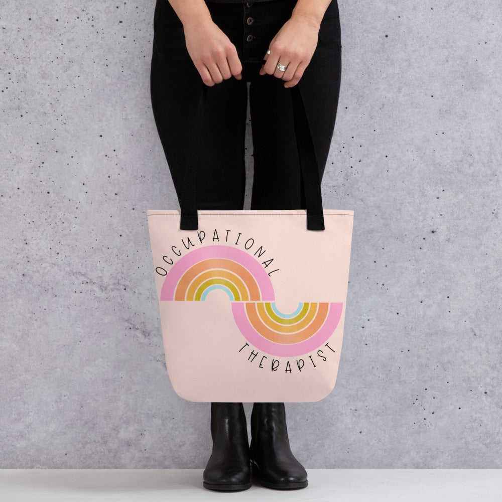 Bright Rainbow Occupational Therapist Tote