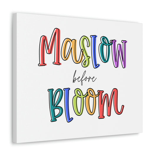Maslow Before Bloom Canvas Print (20 x 16 in)